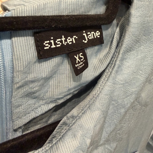 Sister Jane Powder Blue Button-Up Dress with Peter Pan Collar - Picture 5 of 5